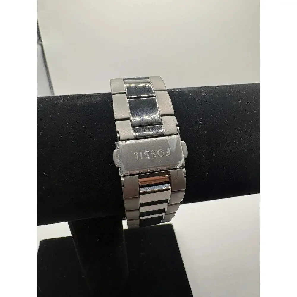 Fossil Minimalist Three-Hand Smoke Stainless Steel Watch FS5459 NWT